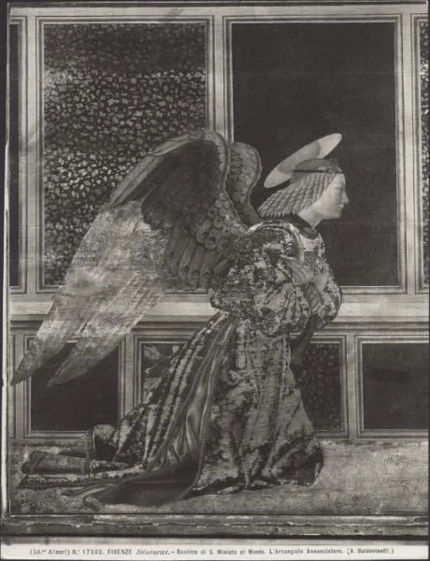 Annunciazione (particolare dell'arcangelo Gabriele) - Firenze, Chiesa di S. Miniato al Monte, Cappella del Cardinale di Portogallo